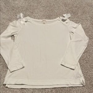 Girls Crewcuts White Long Sleeve Top